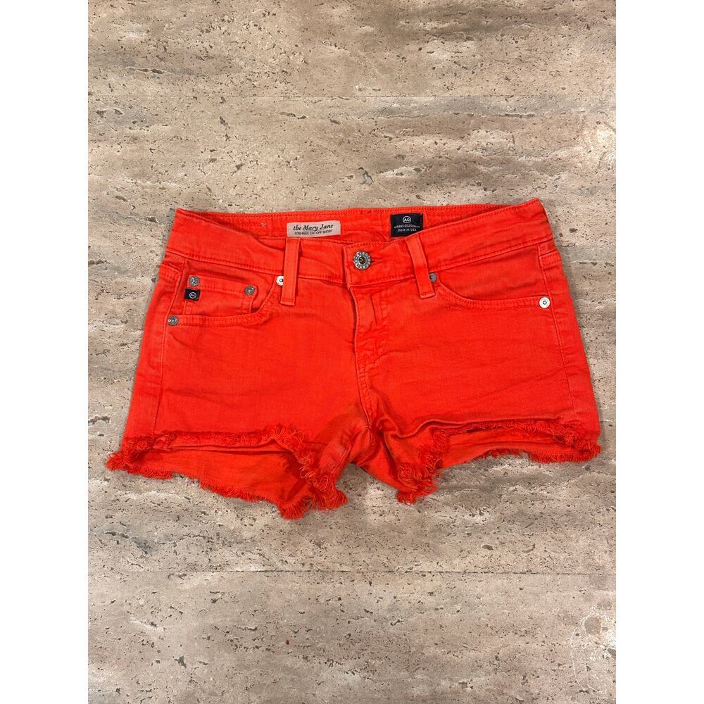 AG Adriano Goldschmied "The Mary Jane" Low Rise Cut Off Shorts size 25